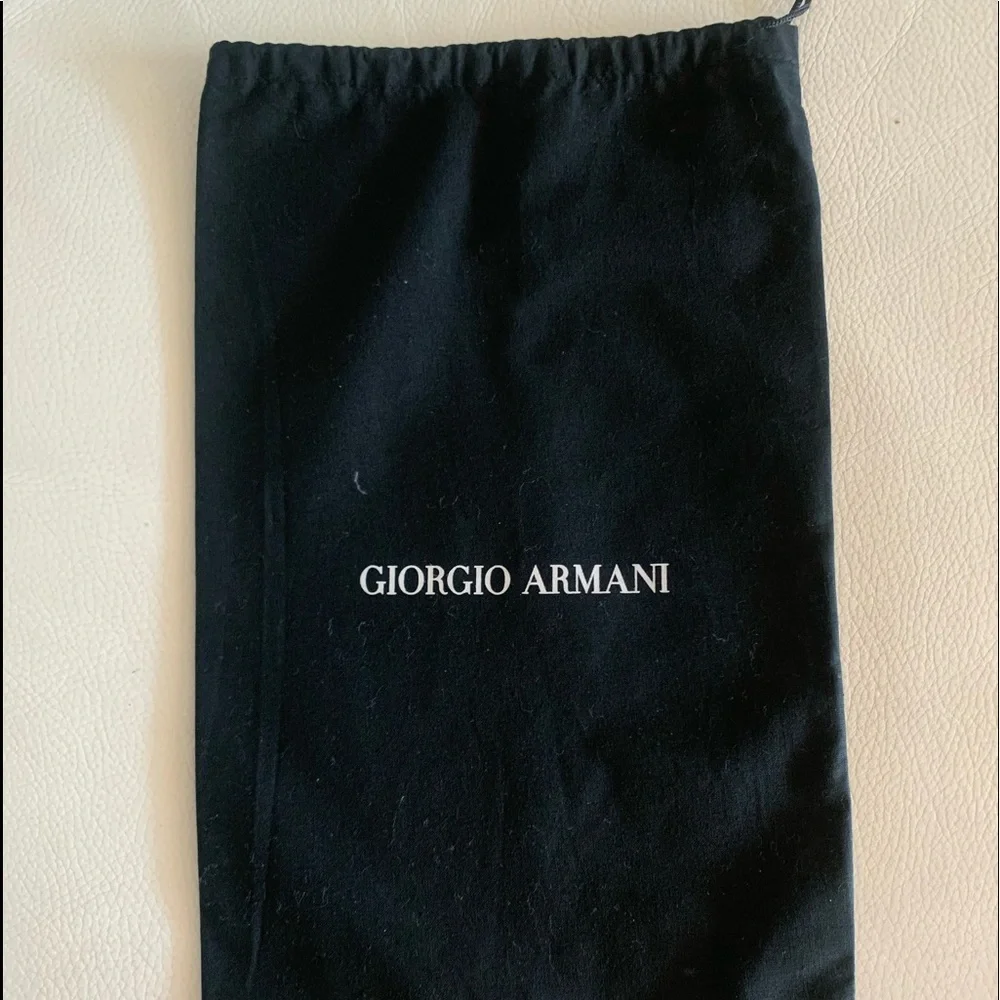 New Giorgio Armani Drawstring Dust Bag. 14.5”/9”. Cotton. Price fixed